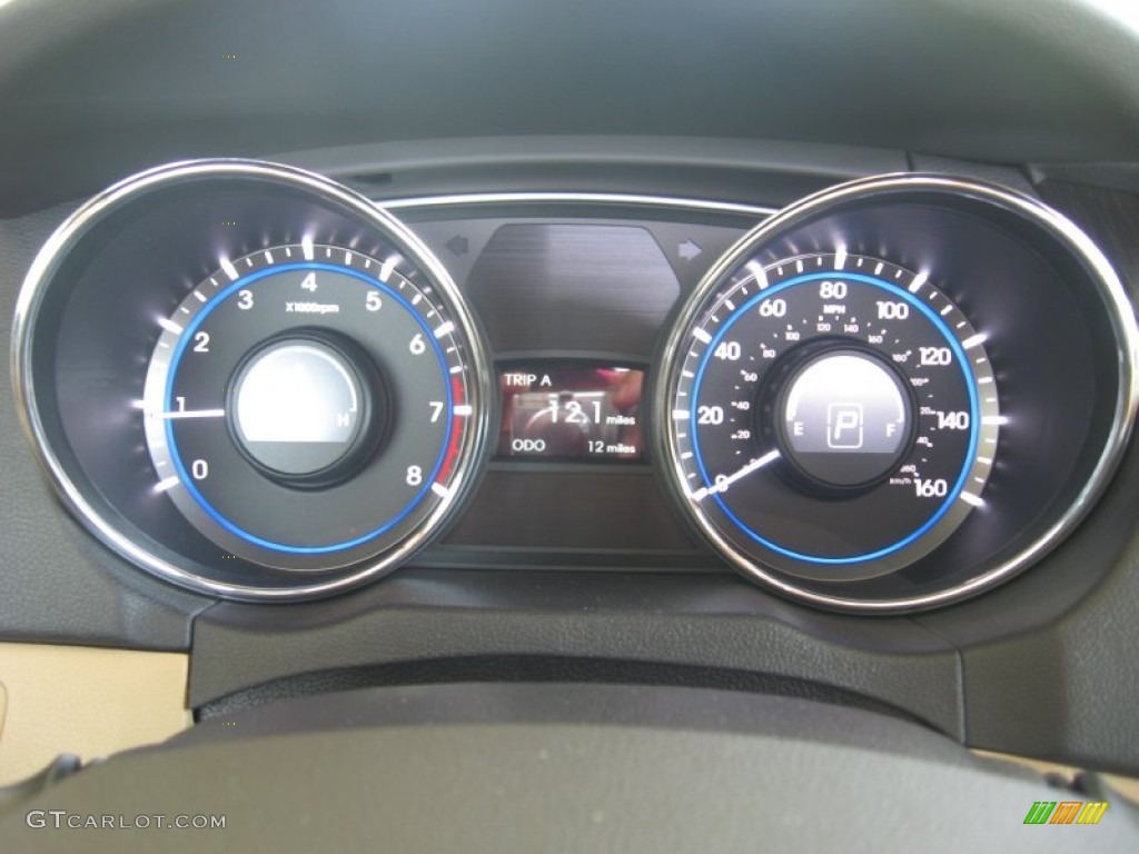 2011 Sonata Limited 2.0T - Midnight Black / Camel photo #27