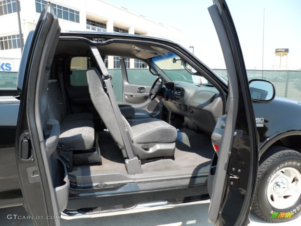 2000 F150 XLT Extended Cab 4x4 - Black / Dark Graphite photo #26