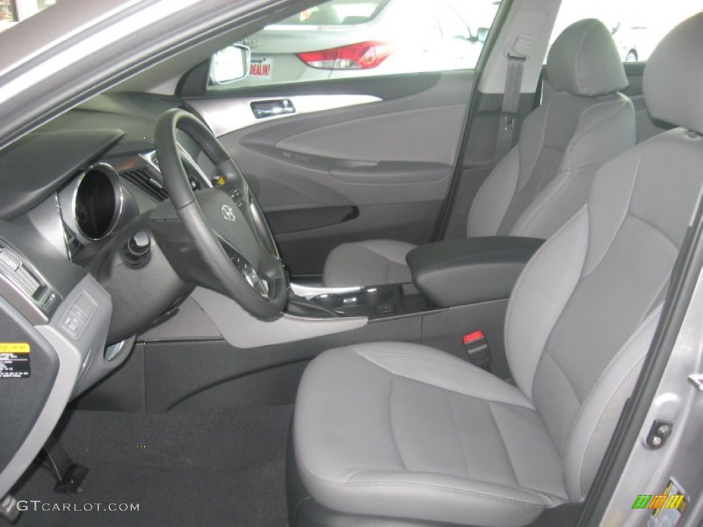 Gray Interior 2011 Hyundai Sonata Hybrid Photo #50048550