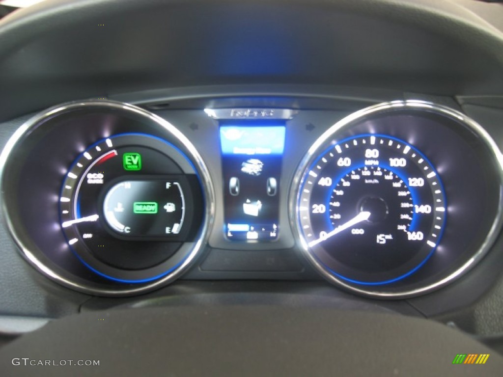 2011 Hyundai Sonata Hybrid Gauges Photo #50048748