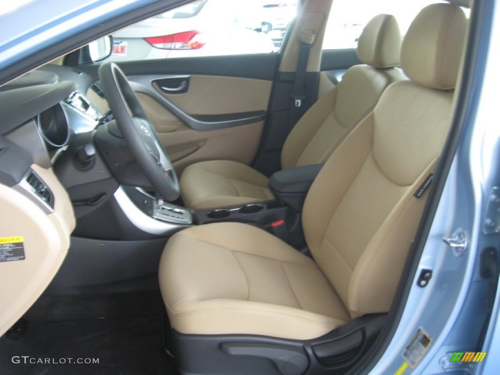 Beige Interior 2011 Hyundai Elantra GLS Photo #50048955