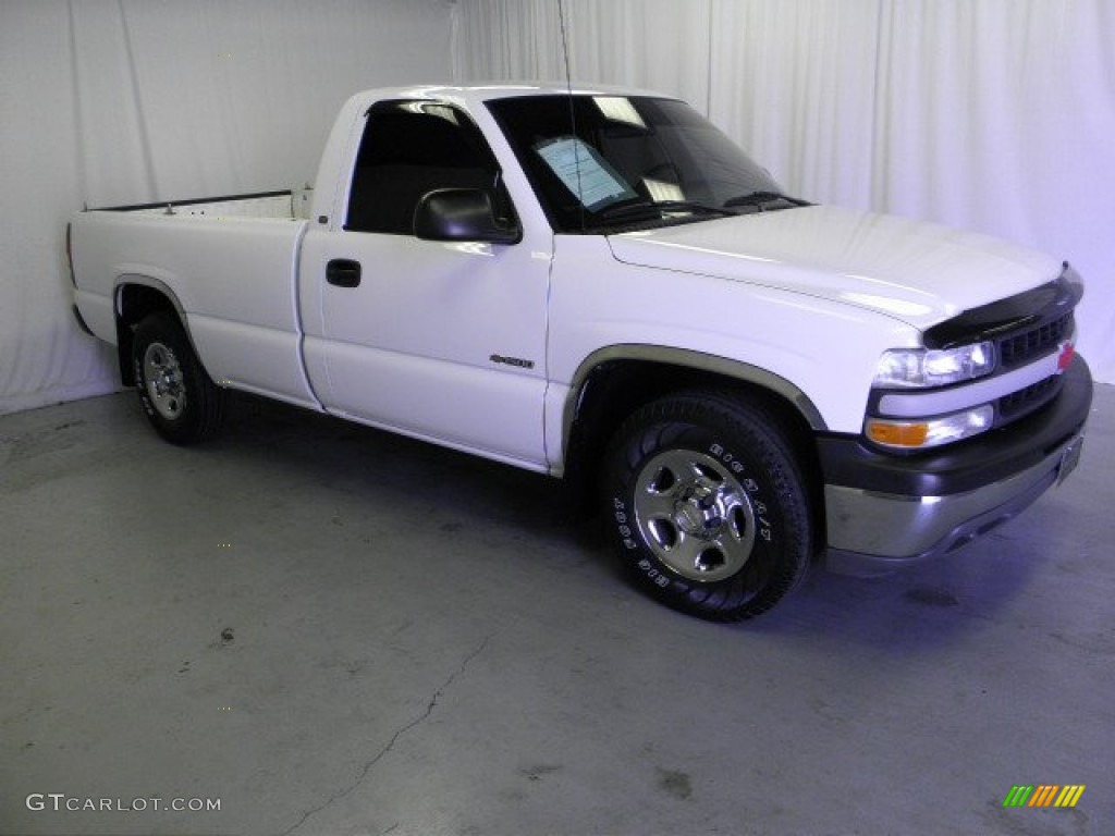 2002 Silverado 1500 Work Truck Regular Cab - Summit White / Graphite Gray photo #1