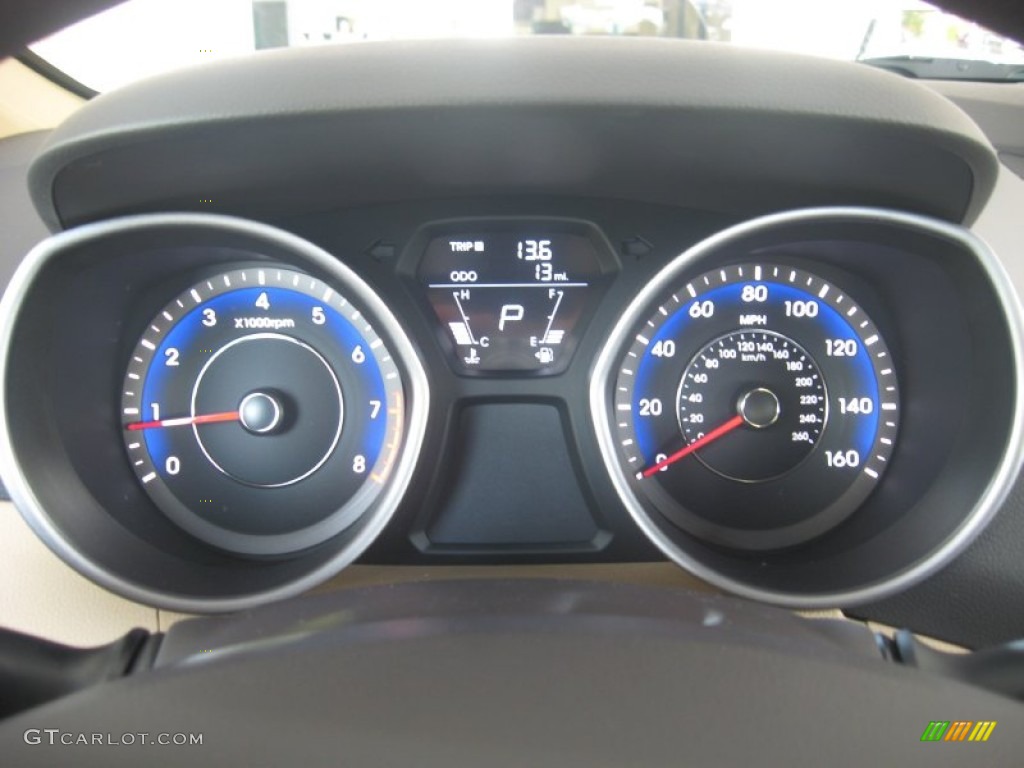 2011 Hyundai Elantra GLS Gauges Photo #50049159