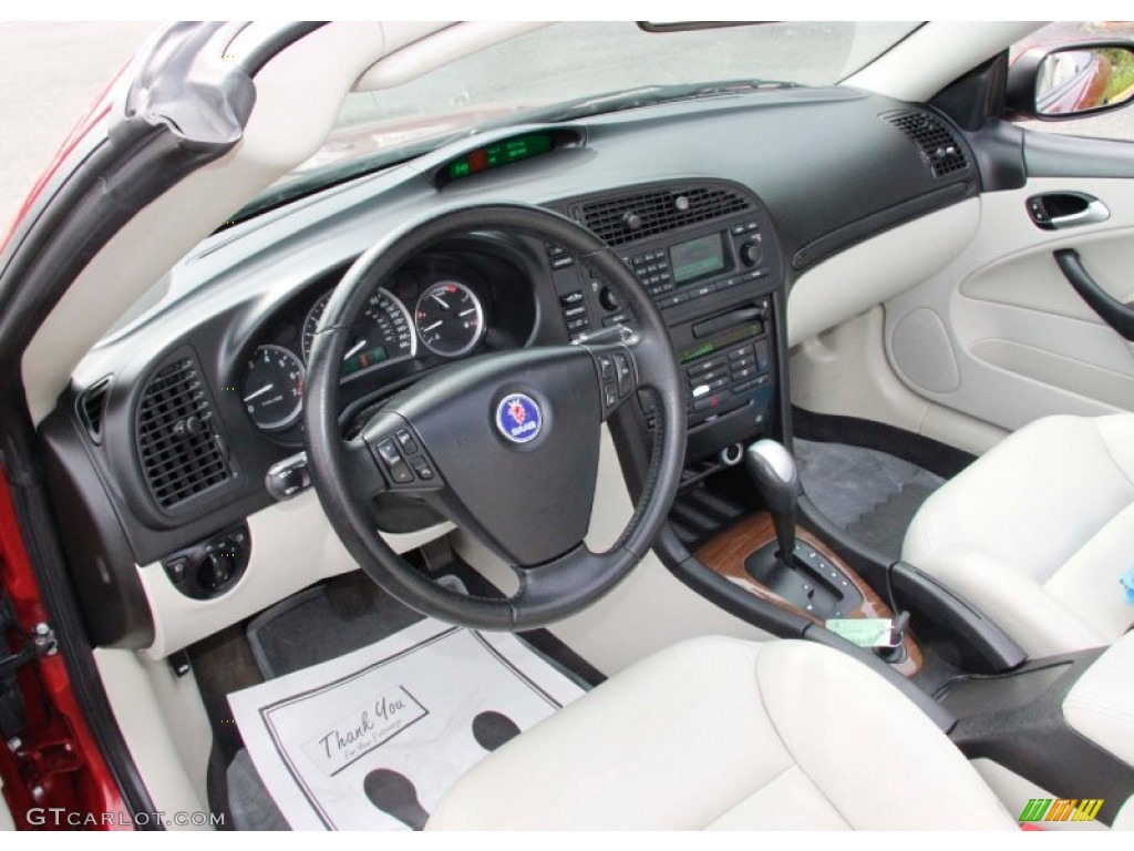 Parchment Interior 2005 Saab 9-3 Arc Convertible Photo #50049540