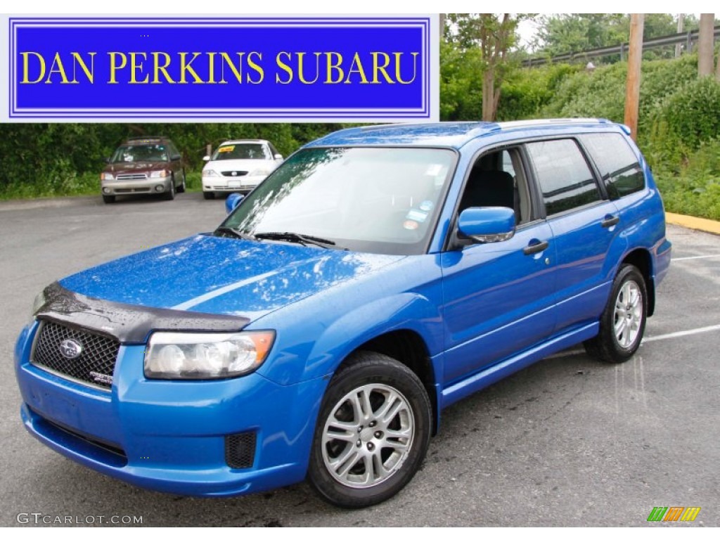 2008 Forester 2.5 X Sports - WR Blue Mica / Graphite Gray photo #1