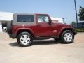 2007 Red Rock Crystal Pearl Jeep Wrangler Sahara 4x4  photo #2