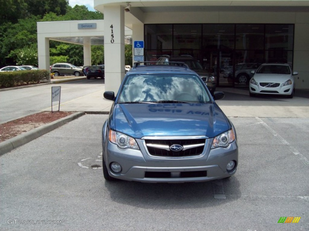2009 Outback 2.5i Special Edition Wagon - Newport Blue Pearl / Off Black photo #2