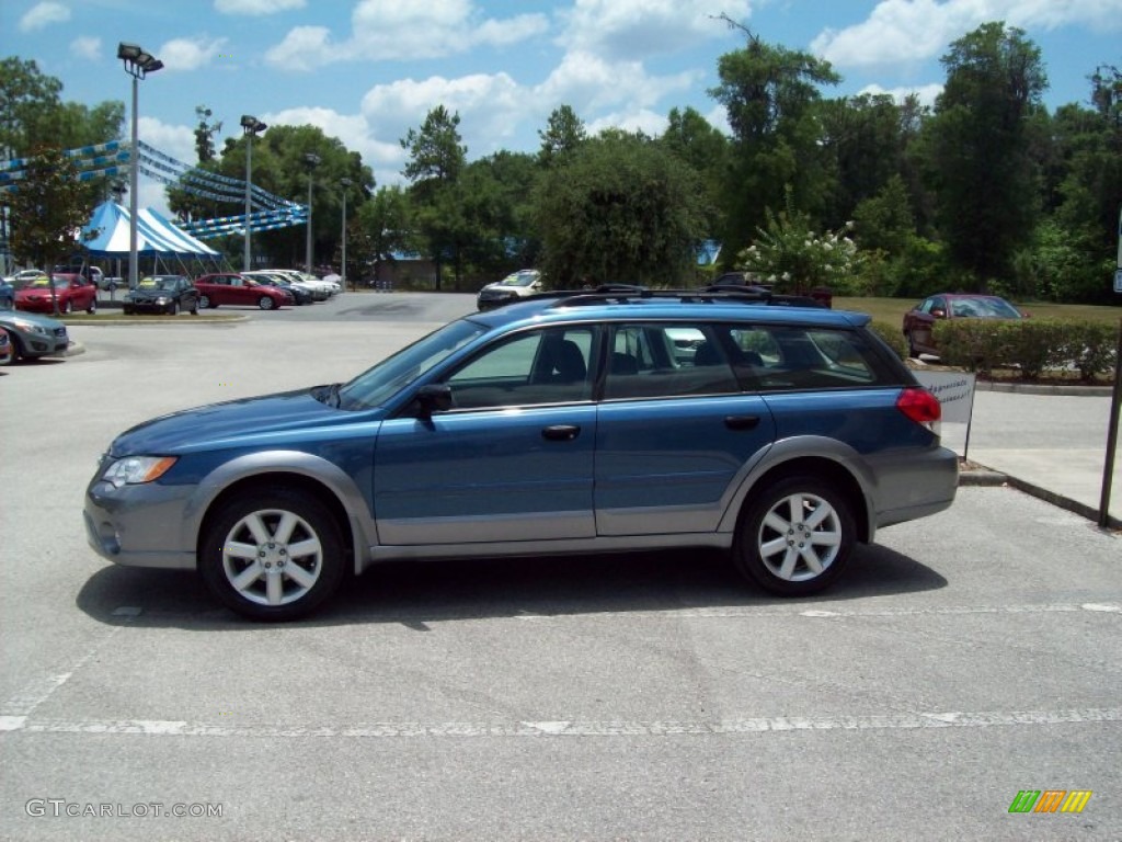 2009 Outback 2.5i Special Edition Wagon - Newport Blue Pearl / Off Black photo #4