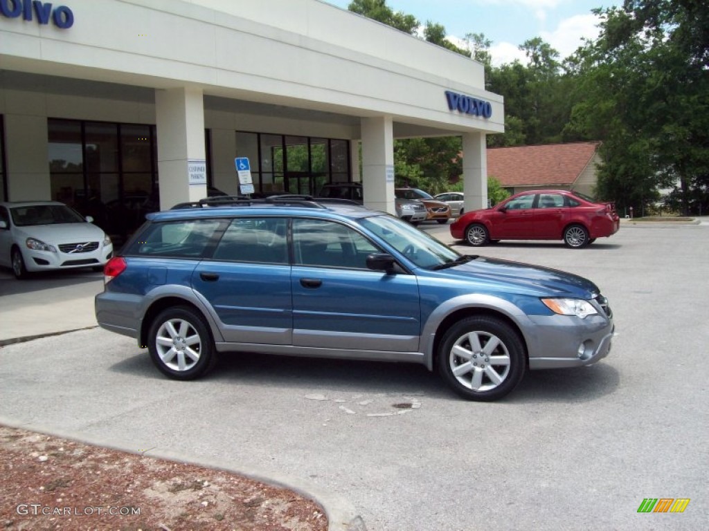 2009 Outback 2.5i Special Edition Wagon - Newport Blue Pearl / Off Black photo #8