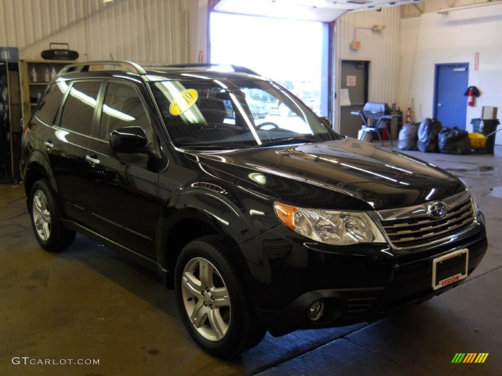 2010 Forester 2.5 X Limited - Obsidian Black Pearl / Black photo #17