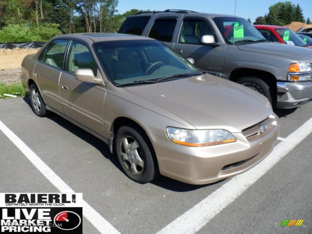 2000 Accord EX Sedan - Naples Gold Metallic / Ivory photo #1