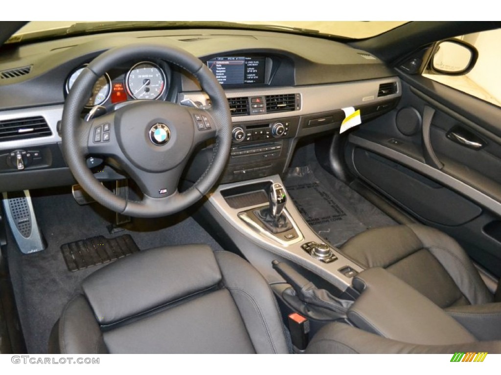 2011 BMW 3 Series 335is Convertible Black Dakota Leather Dashboard Photo #50053039