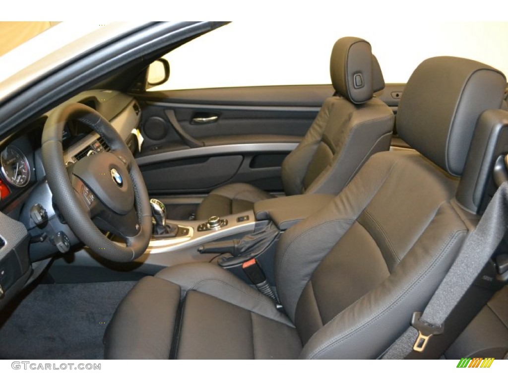 Black Dakota Leather Interior 2011 BMW 3 Series 335is Convertible Photo #50053054