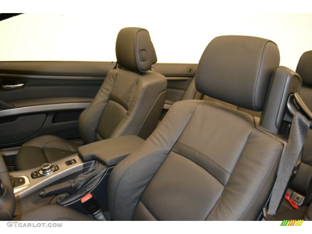 Black Dakota Leather Interior 2011 BMW 3 Series 335is Convertible Photo #50053069