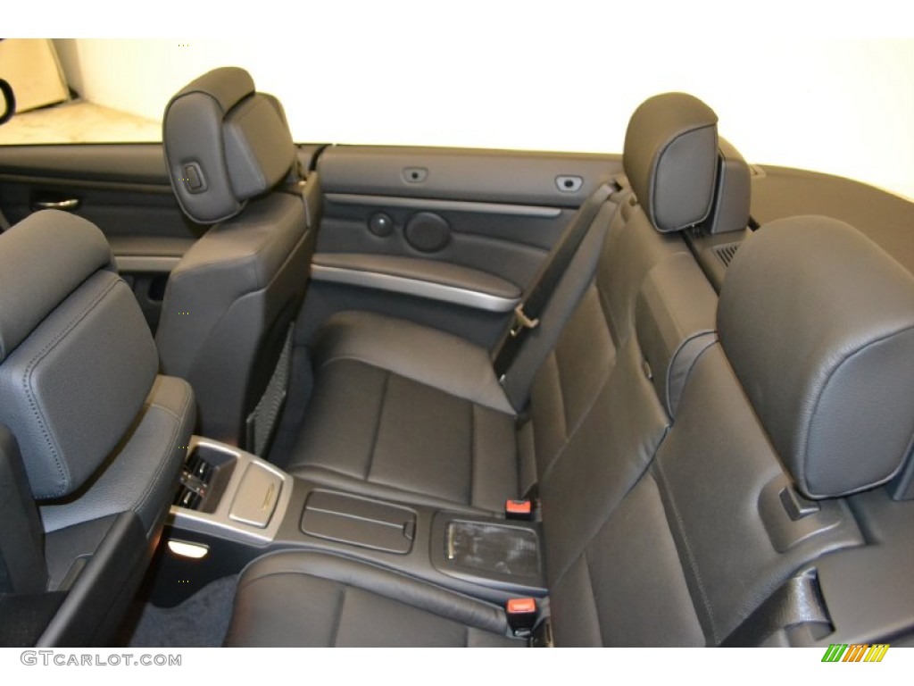 Black Dakota Leather Interior 2011 BMW 3 Series 335is Convertible Photo #50053093