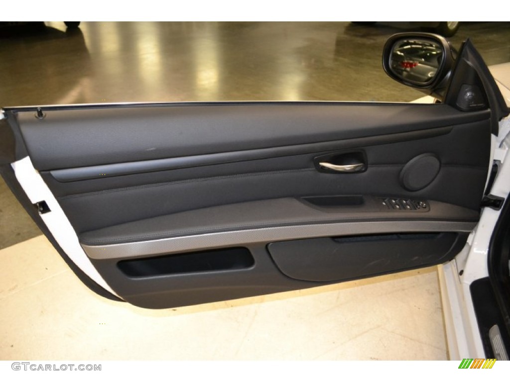 2011 BMW 3 Series 335is Convertible Black Dakota Leather Door Panel Photo #50053120