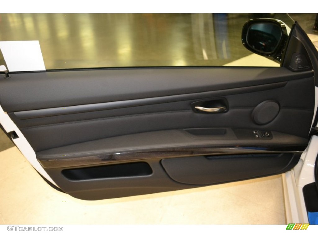 2011 BMW 3 Series 335i Coupe Black Dakota Leather Door Panel Photo #50053756