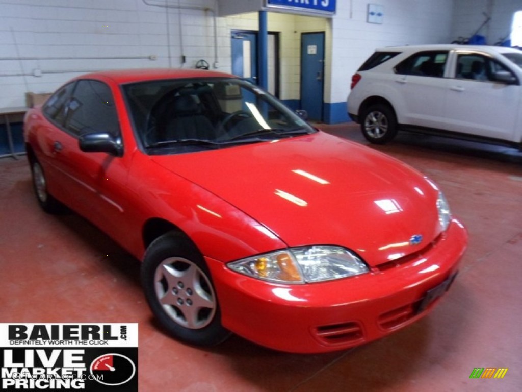 2002 Cavalier Coupe - Bright Red / Graphite photo #1