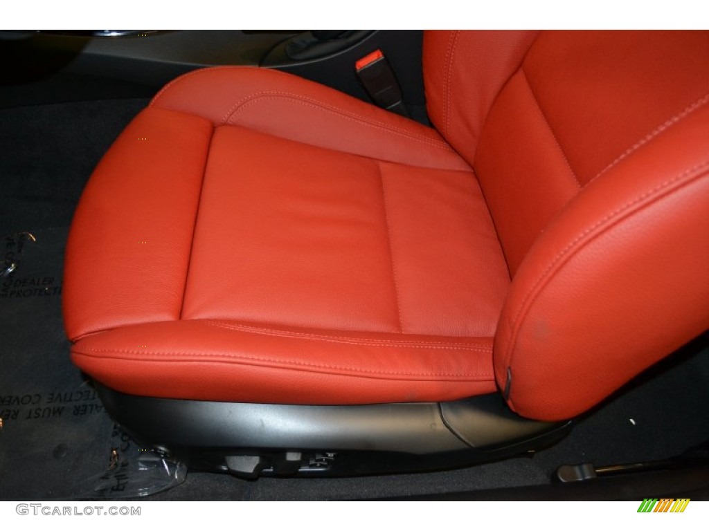 2011 3 Series 328i Coupe - Alpine White / Coral Red/Black Dakota Leather photo #13