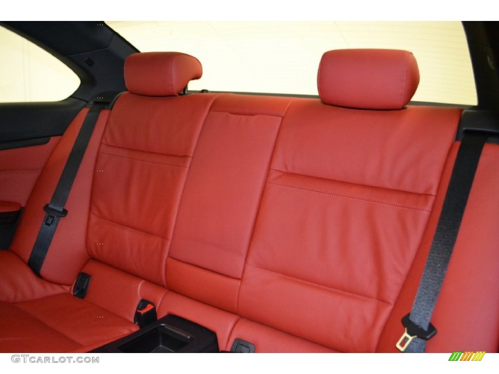 Coral Red/Black Dakota Leather Interior 2011 BMW 3 Series 328i Coupe Photo #50054743