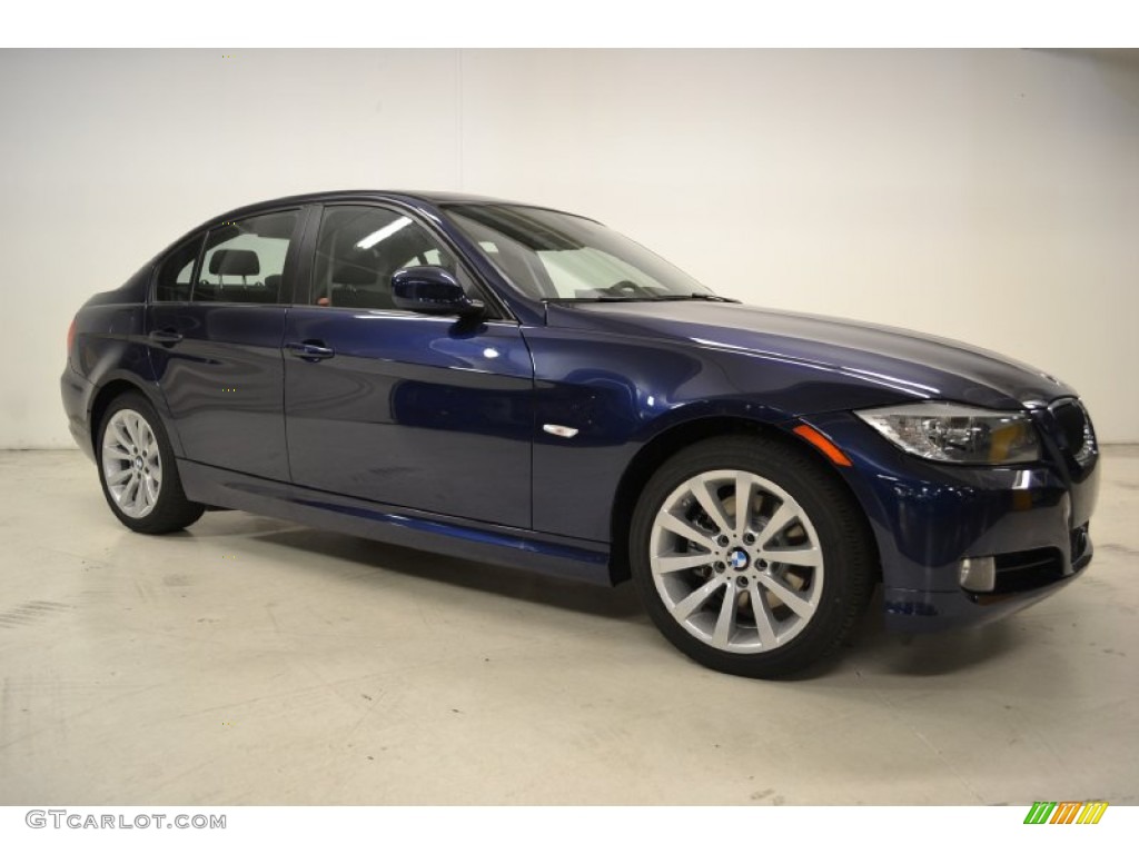 2011 3 Series 328i Sedan - Deep Sea Blue Metallic / Black Dakota Leather photo #2