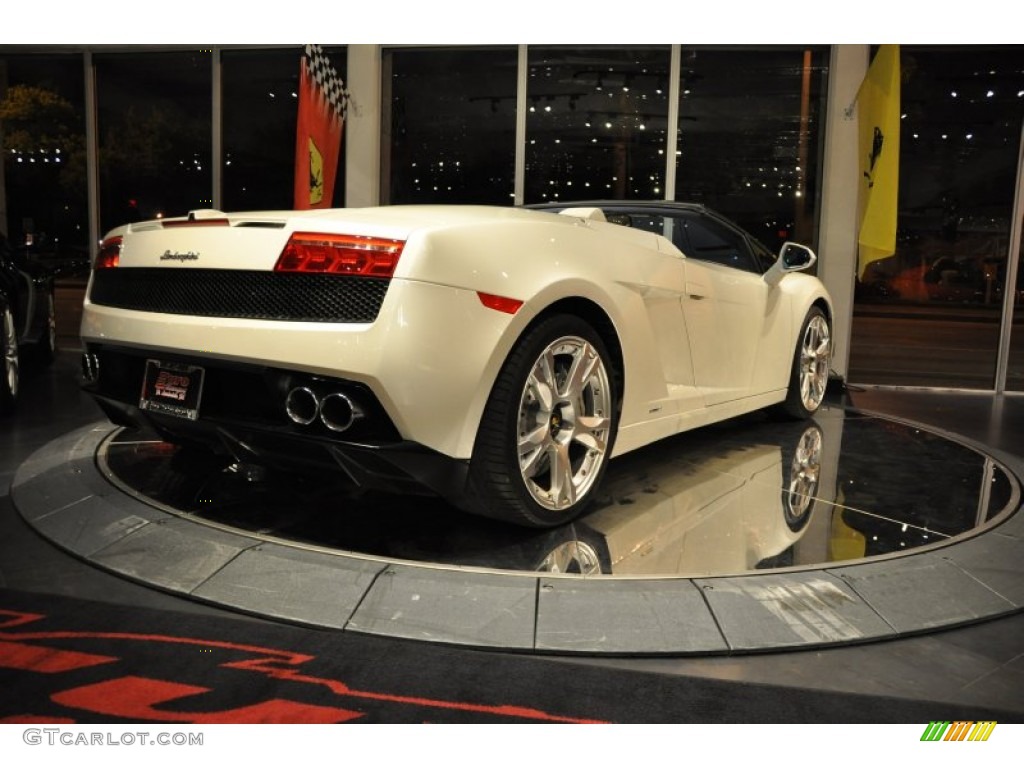 2010 Gallardo LP560-4 Spyder - Bianco Monocerus / Blu Scylla photo #4