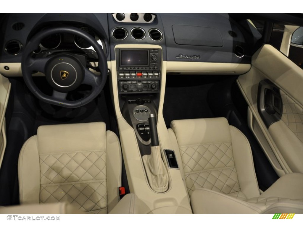 2010 Lamborghini Gallardo LP560-4 Spyder Blu Scylla Dashboard Photo #50056174