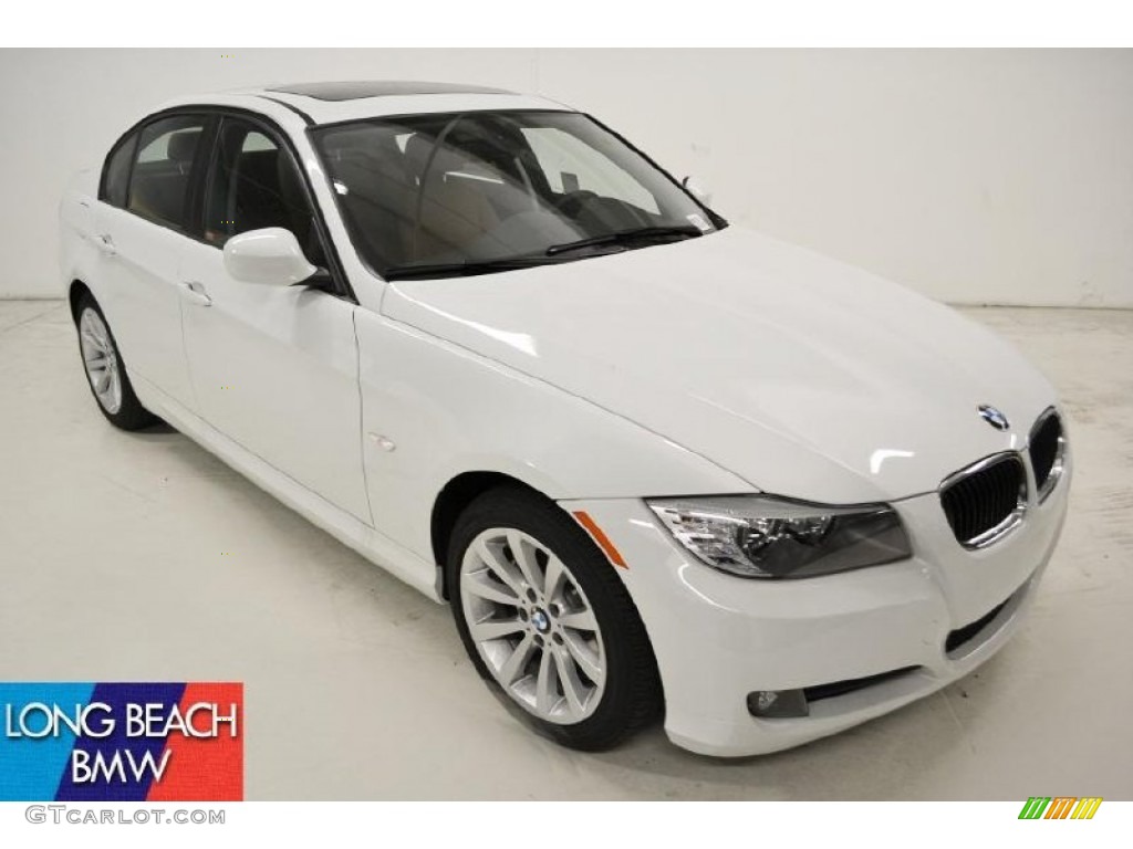 2011 3 Series 328i Sedan - Alpine White / Saddle Brown Dakota Leather photo #1