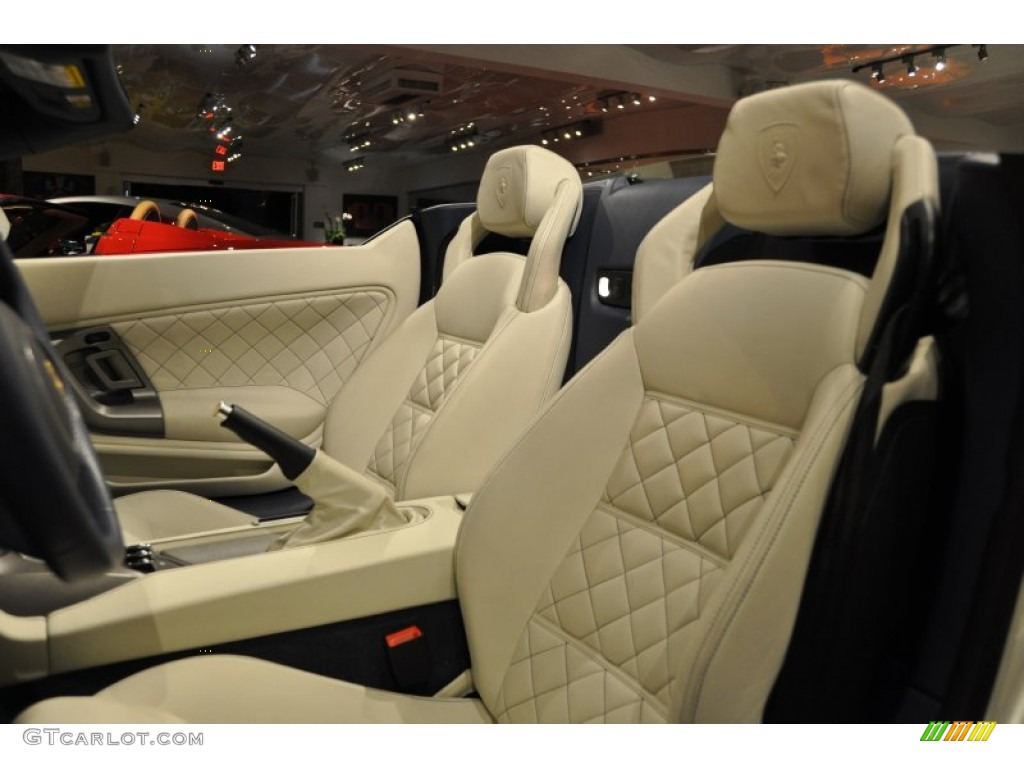 Blu Scylla Interior 2010 Lamborghini Gallardo LP560-4 Spyder Photo #50056189