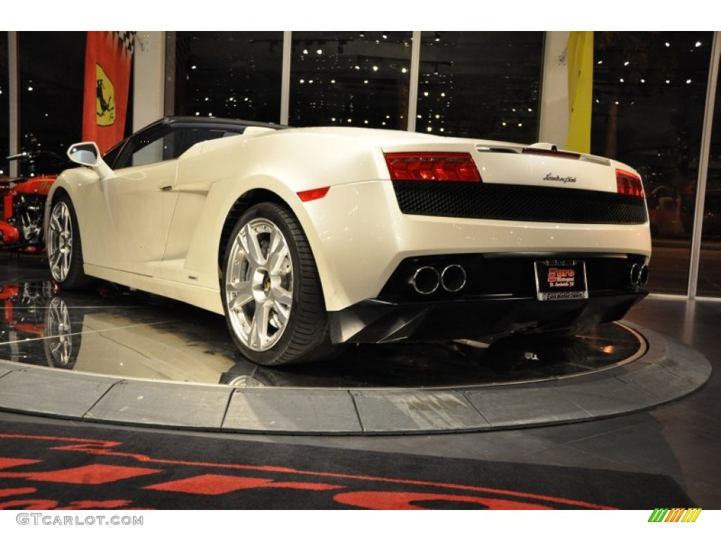 2010 Gallardo LP560-4 Spyder - Bianco Monocerus / Blu Scylla photo #9