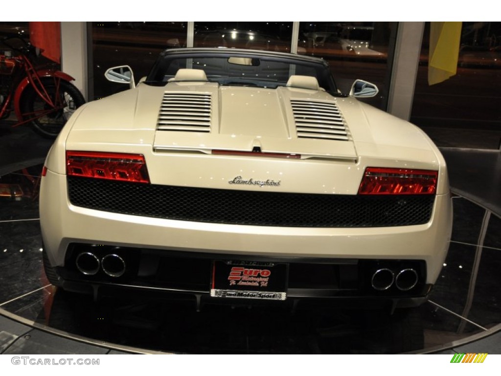 2010 Gallardo LP560-4 Spyder - Bianco Monocerus / Blu Scylla photo #11