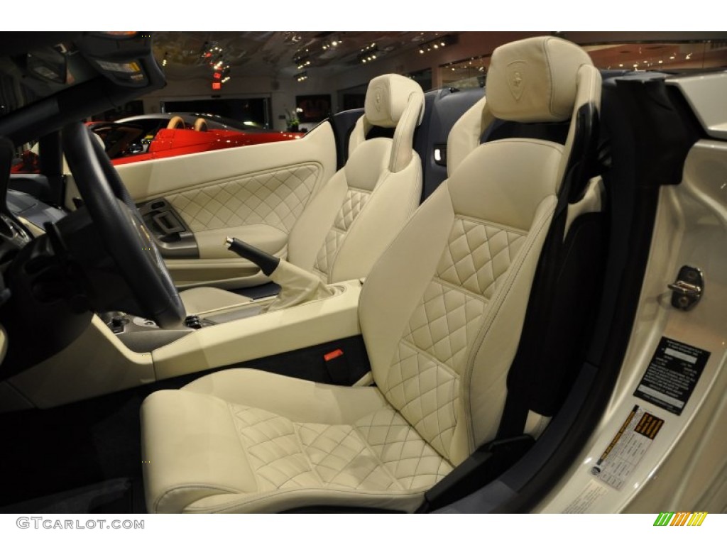 Blu Scylla Interior 2010 Lamborghini Gallardo LP560-4 Spyder Photo #50056276