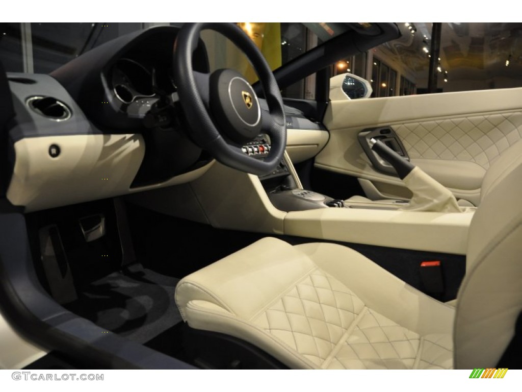 Blu Scylla Interior 2010 Lamborghini Gallardo LP560-4 Spyder Photo #50056291