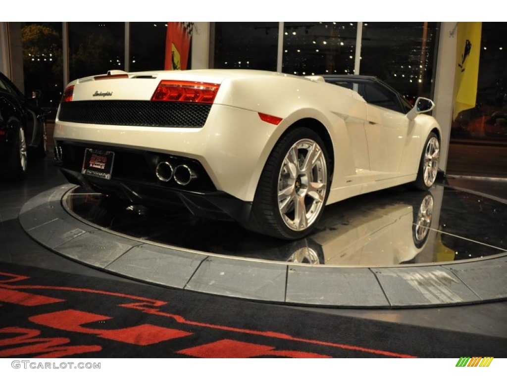 2010 Gallardo LP560-4 Spyder - Bianco Monocerus / Blu Scylla photo #16