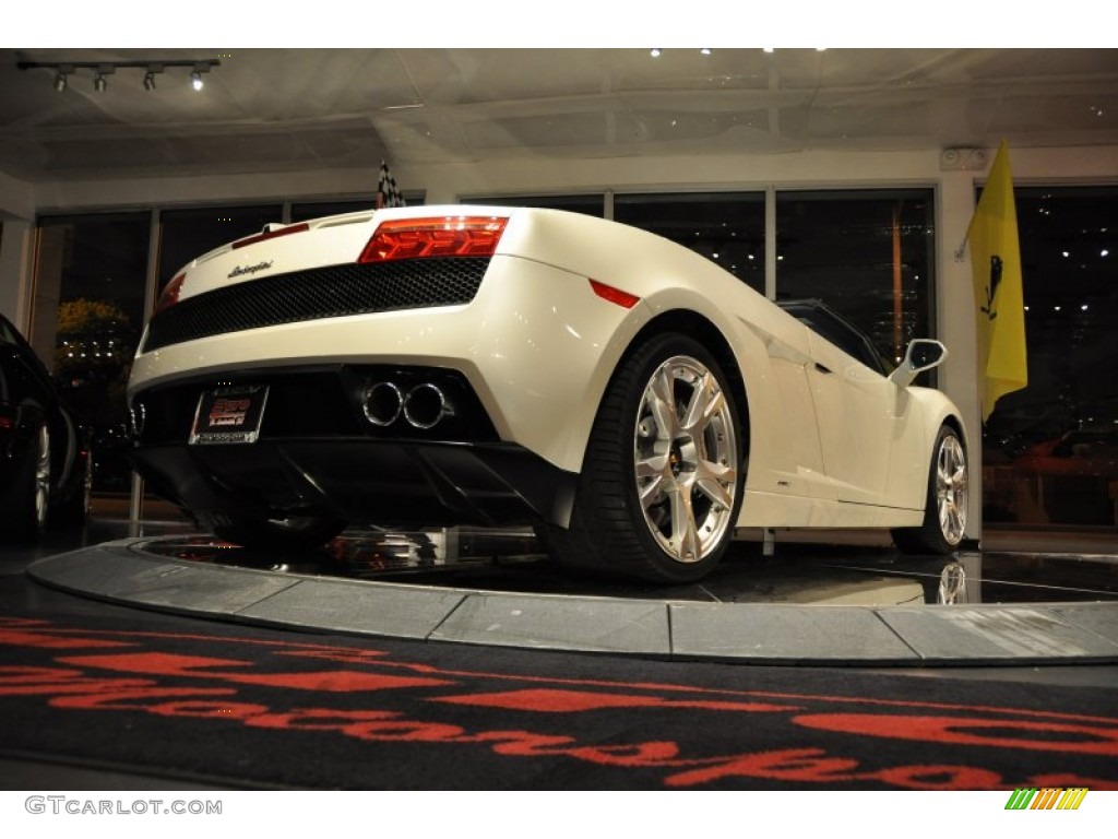 2010 Gallardo LP560-4 Spyder - Bianco Monocerus / Blu Scylla photo #17