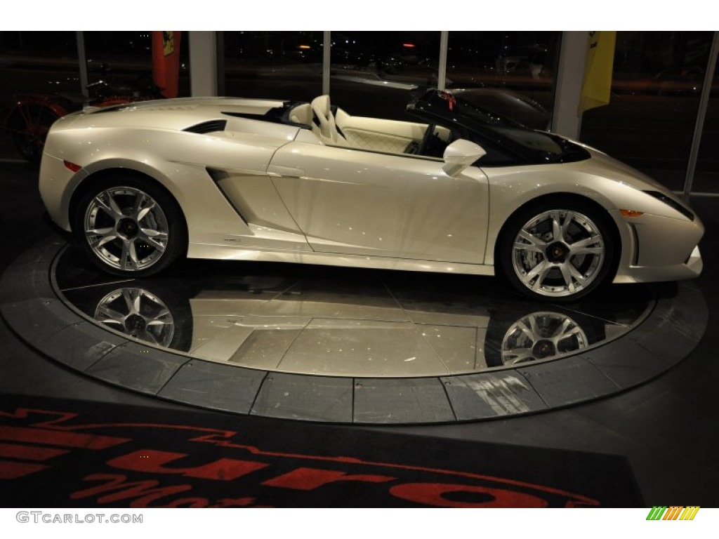 2010 Gallardo LP560-4 Spyder - Bianco Monocerus / Blu Scylla photo #20
