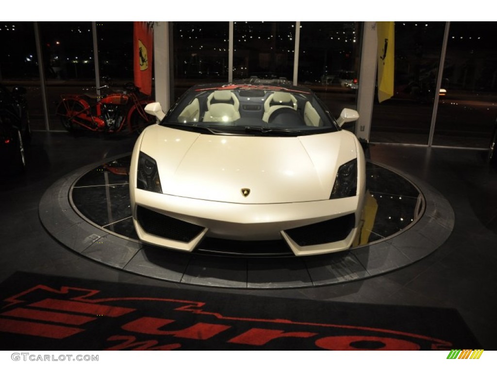 2010 Gallardo LP560-4 Spyder - Bianco Monocerus / Blu Scylla photo #27