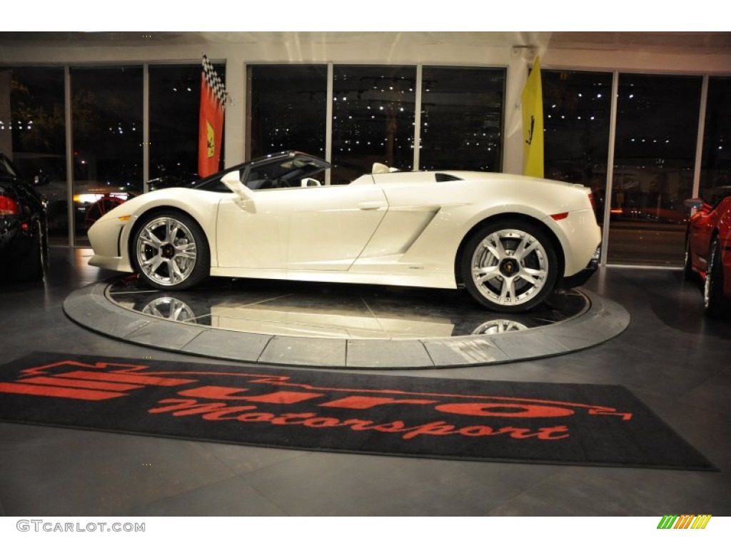 2010 Gallardo LP560-4 Spyder - Bianco Monocerus / Blu Scylla photo #31