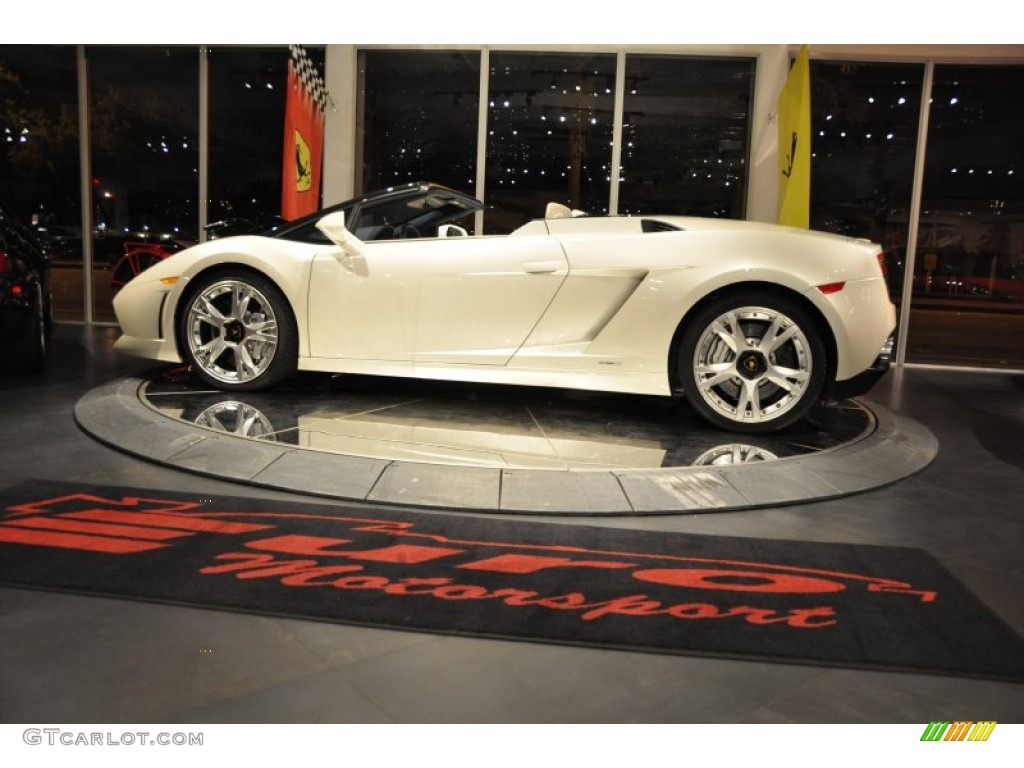 2010 Gallardo LP560-4 Spyder - Bianco Monocerus / Blu Scylla photo #33