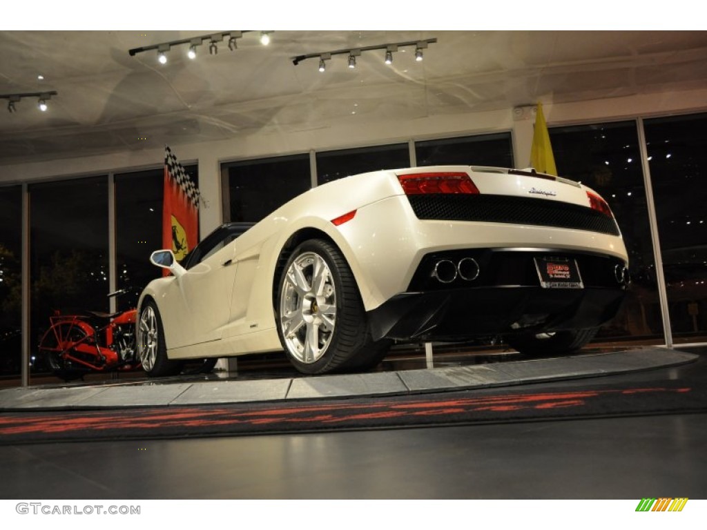 2010 Gallardo LP560-4 Spyder - Bianco Monocerus / Blu Scylla photo #35