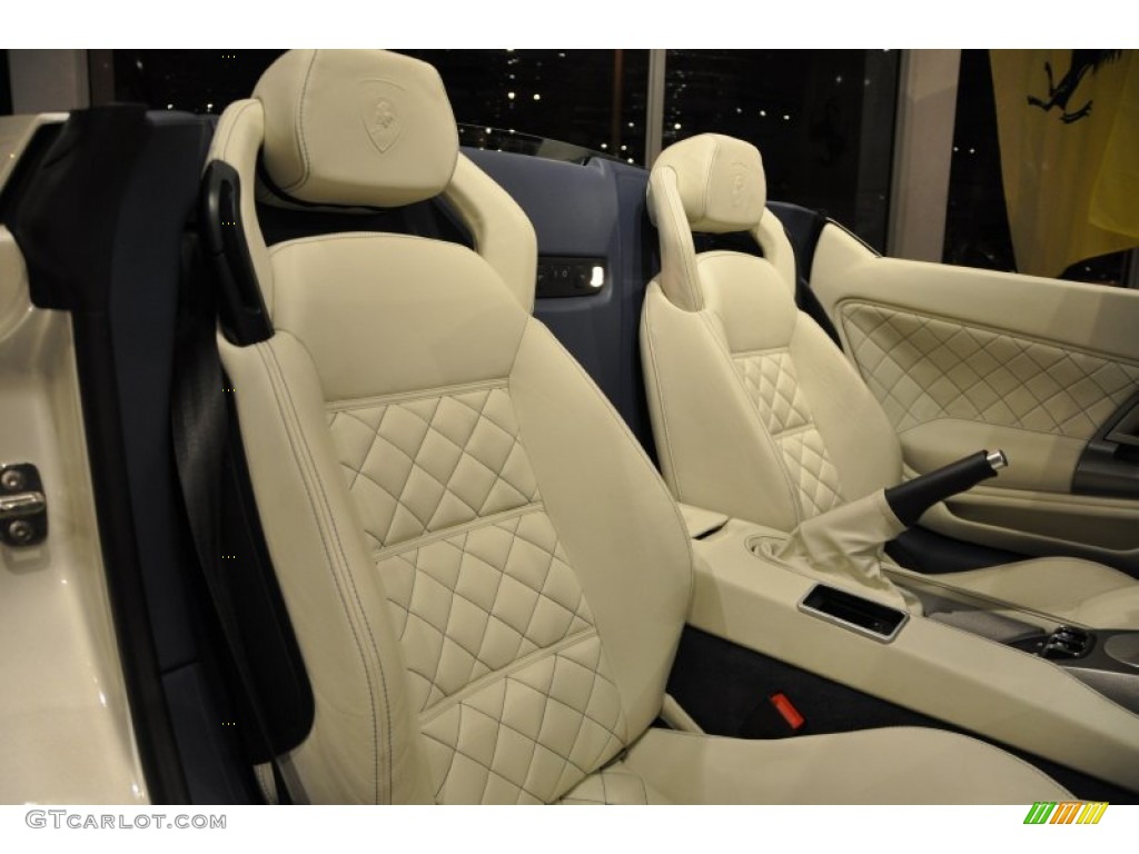 Blu Scylla Interior 2010 Lamborghini Gallardo LP560-4 Spyder Photo #50056615