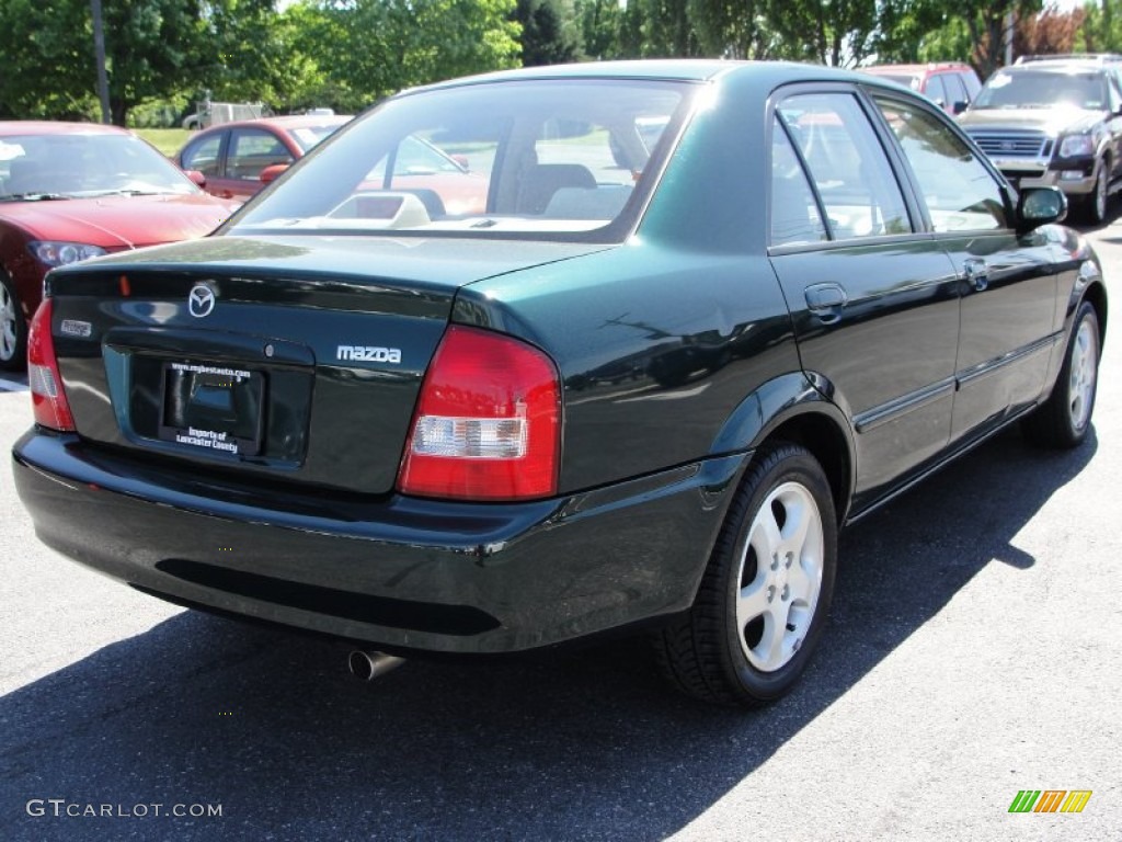 2001 Protege LX - Emerald Green Mica / Beige photo #6
