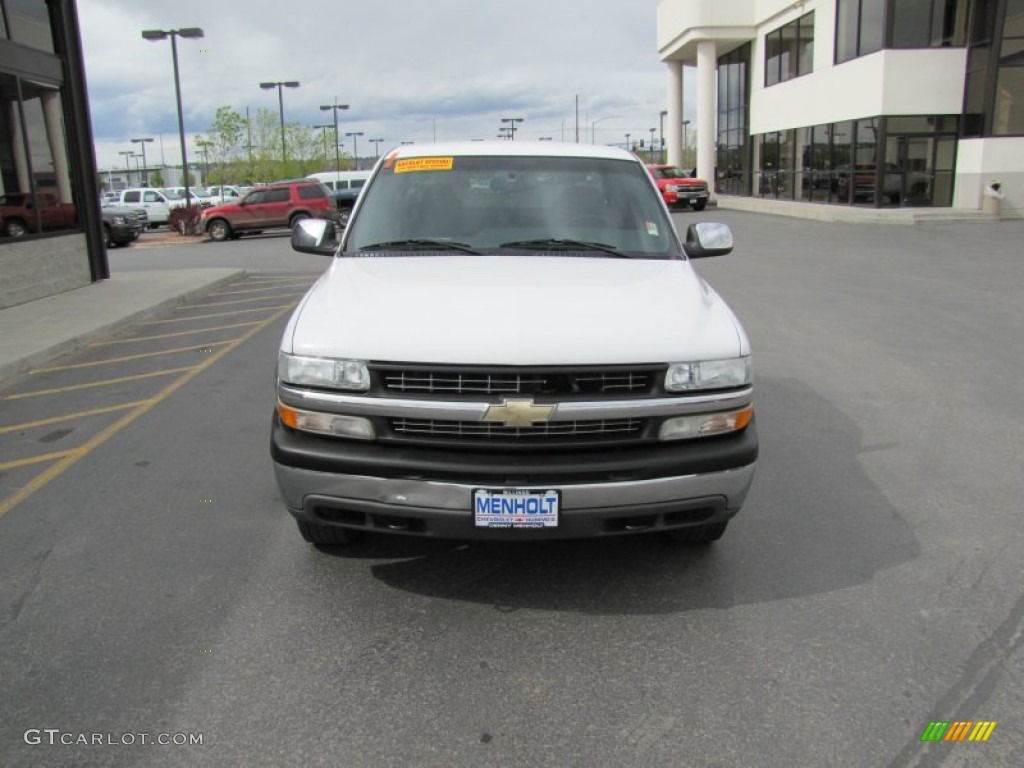 2002 Silverado 1500 LS Extended Cab 4x4 - Summit White / Medium Gray photo #25