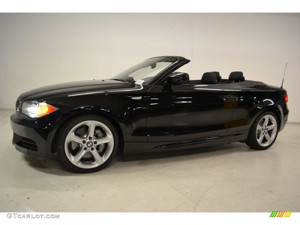Jet Black 2011 BMW 1 Series 135i Convertible Exterior Photo #50057971