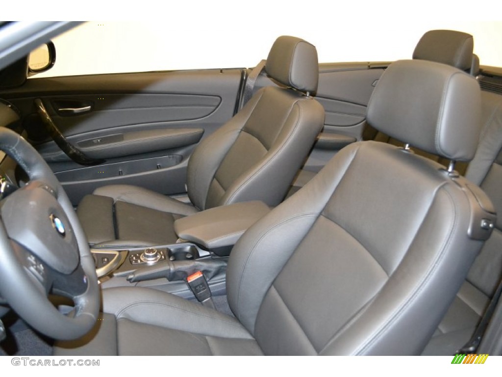 Black Interior 2011 BMW 1 Series 135i Convertible Photo #50058022