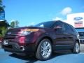Bordeaux Reserve Red Metallic 2011 Ford Explorer Limited Exterior