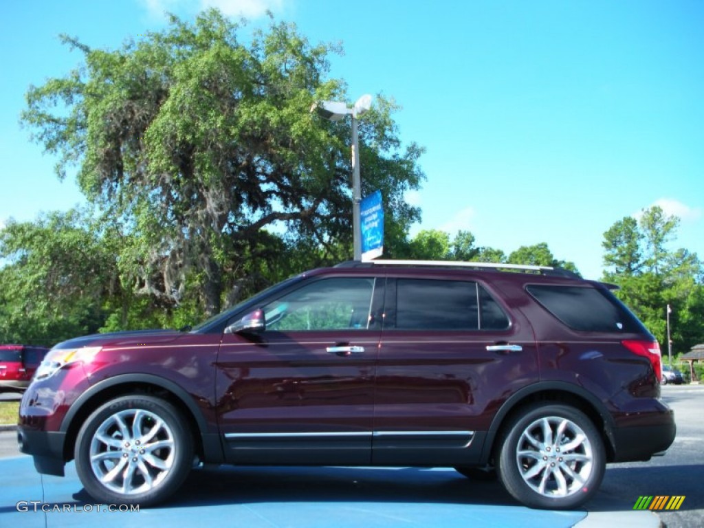 2011 Explorer Limited - Bordeaux Reserve Red Metallic / Medium Light Stone photo #2