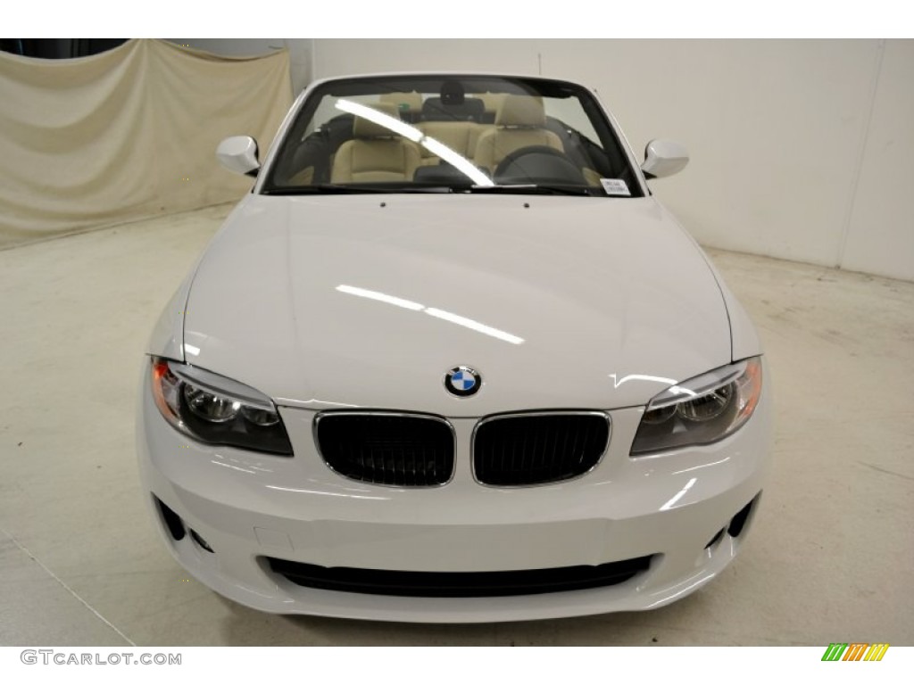 2012 1 Series 128i Convertible - Alpine White / Savanna Beige photo #4