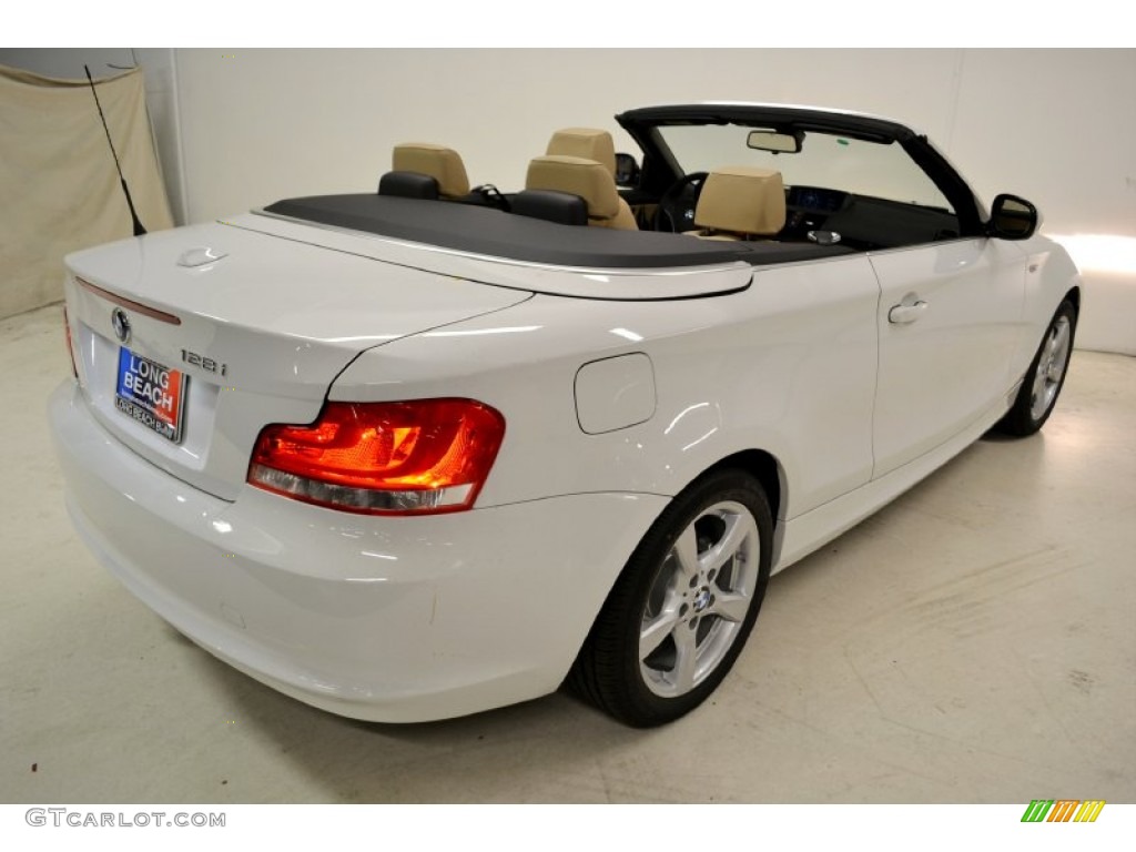 2012 1 Series 128i Convertible - Alpine White / Savanna Beige photo #5