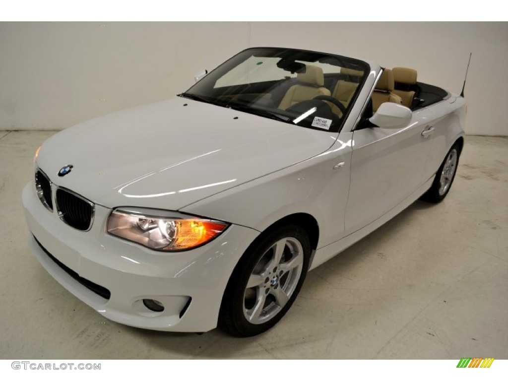 2012 1 Series 128i Convertible - Alpine White / Savanna Beige photo #7